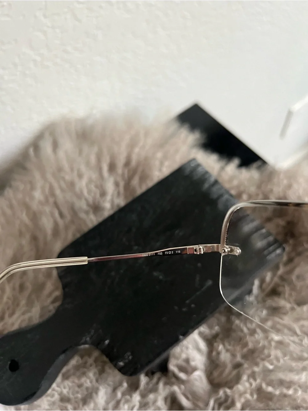 Dolce & Gabbana Rimless Silver Sunglasses with Clear Lenses Style D & G 2111